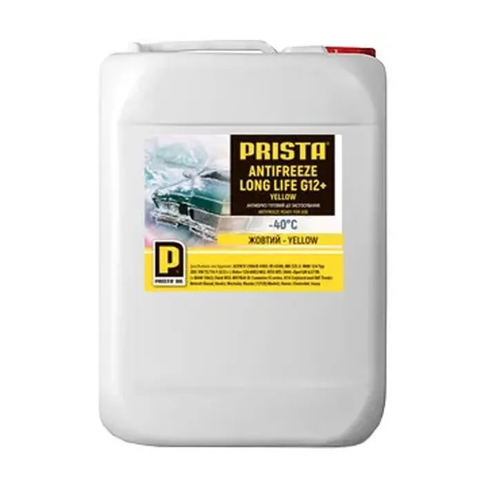 Антифриз PRISTA Long Life G12+ Yellow 10л Фото