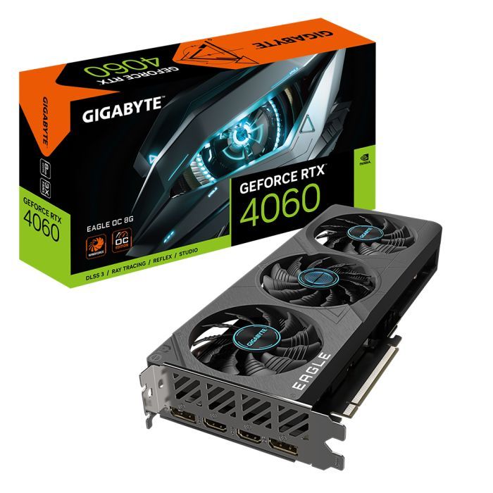 Видеокарта GIGABYTE GeForce RTX4060 8Gb EAGLE OC Фото 6
