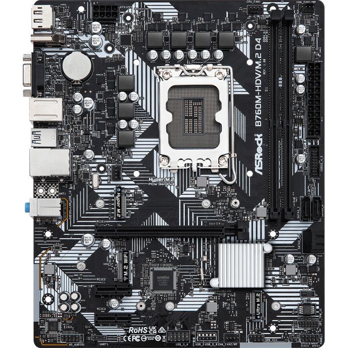 Материнская плата ASRock B760M-HDV/M.2 D4 Фото
