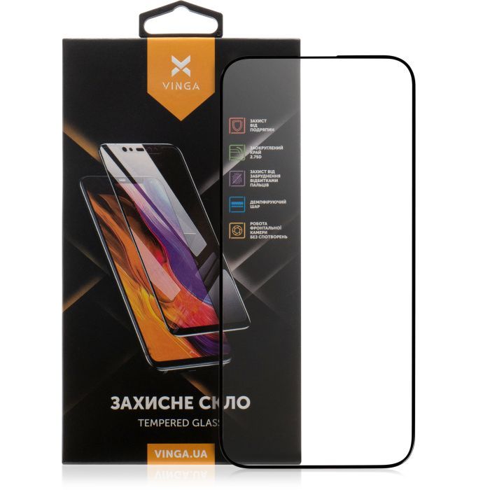 Стекло защитное Vinga Apple iPhone 15 Pro Фото