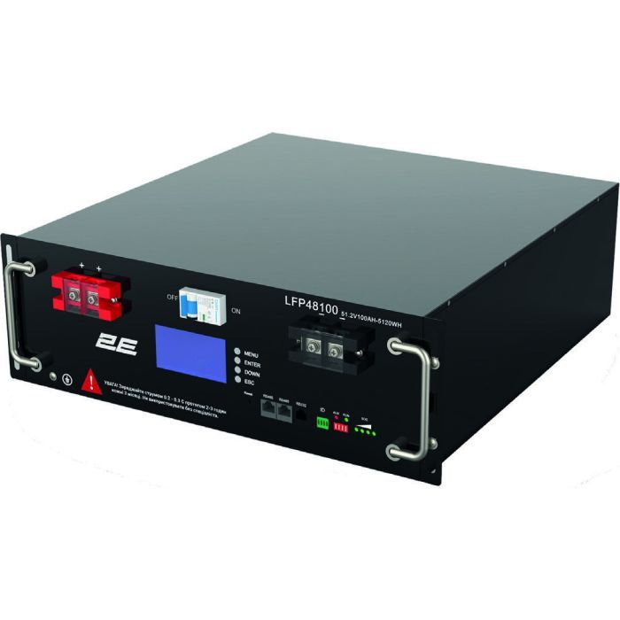Батарея LiFePo4 2E LiFePO4 48V-100Ah, 19" LCD 16S Фото