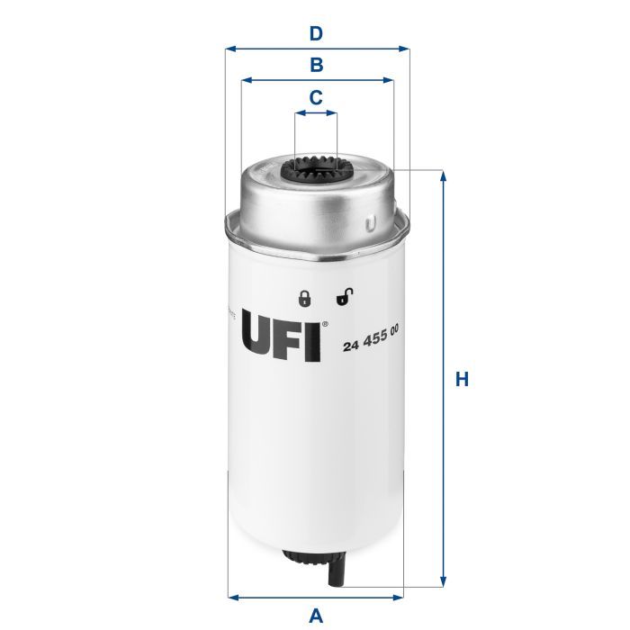 Фильтр топливный UFI 24.455.00 Фото