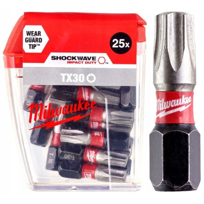 Набор бит Milwaukee SHOCKWAVE, TX30, 25мм, 25шт Фото