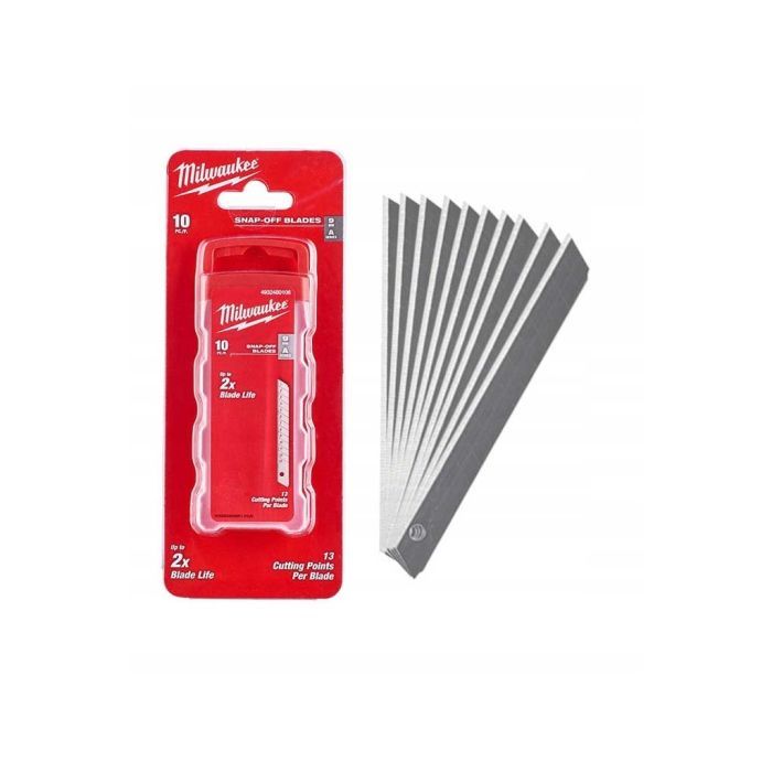 Лезвие Milwaukee сегментоване 9 мм, 10 шт Фото