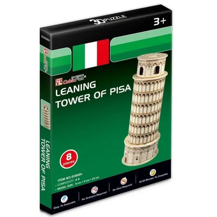 Пазл Cubic Fun 3D Пизанская башня мини Фото