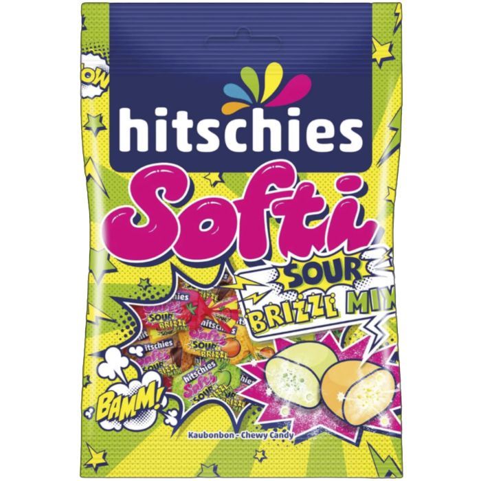 Конфета Hitschies Softi Sour Brizzl Mix 90 г Фото