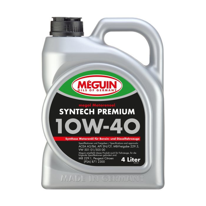 Моторное масло Meguin SYNTECH PREMIUM SAE 10W-40 4л Фото