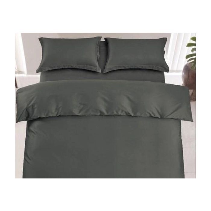 Постельное белье Ardesto Mix&Match Premium сатин серый евро 200х220 Фото