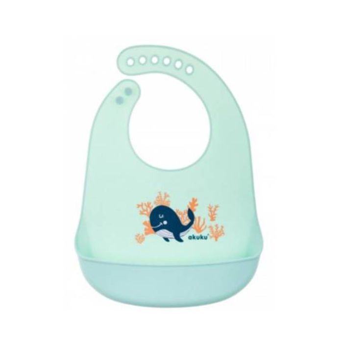 Нагрудничек Akuku силиконовый Кит Фото