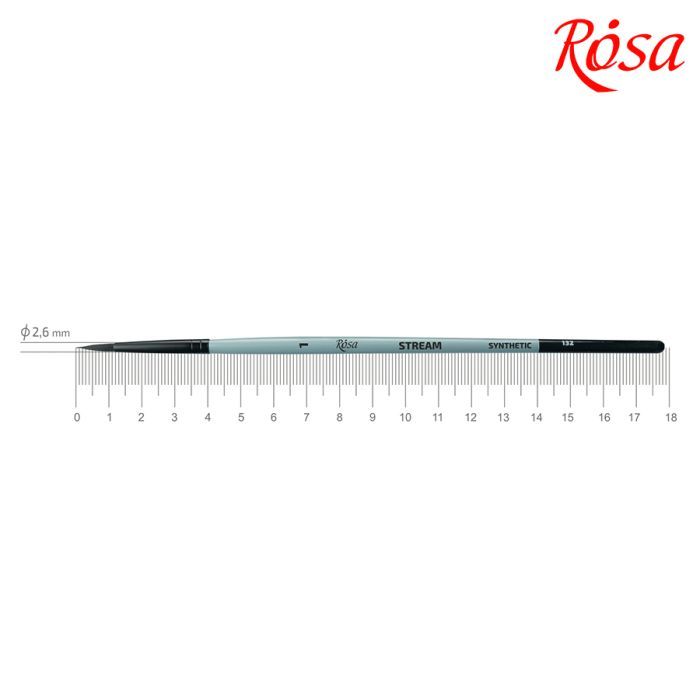 Кисточка для рисования Rosa Синтетика кругла, STREAM 132, № 1 Фото