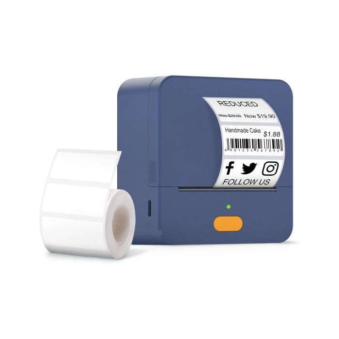 Принтер этикеток UKRMARK UP1BL bluetooth, USB, синий Фото