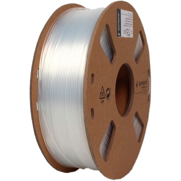 Пластик для 3D-принтера Gembird ABS, 1.75 мм, 1kg, transparent Фото