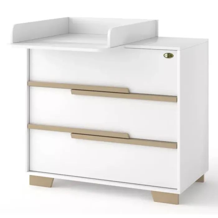 Комод-пеленатор Angelo Loft (бело-мокко) 90х51х90 Фото
