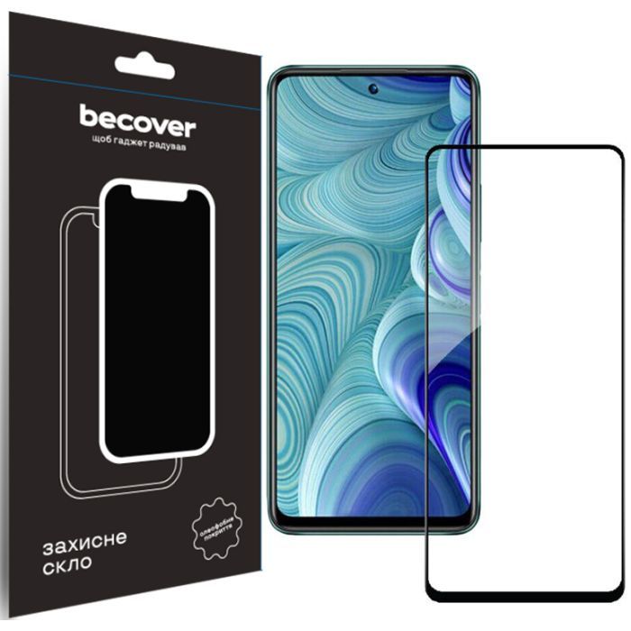 Стекло защитное BeCover Poco M6 Pro 4G Black Фото
