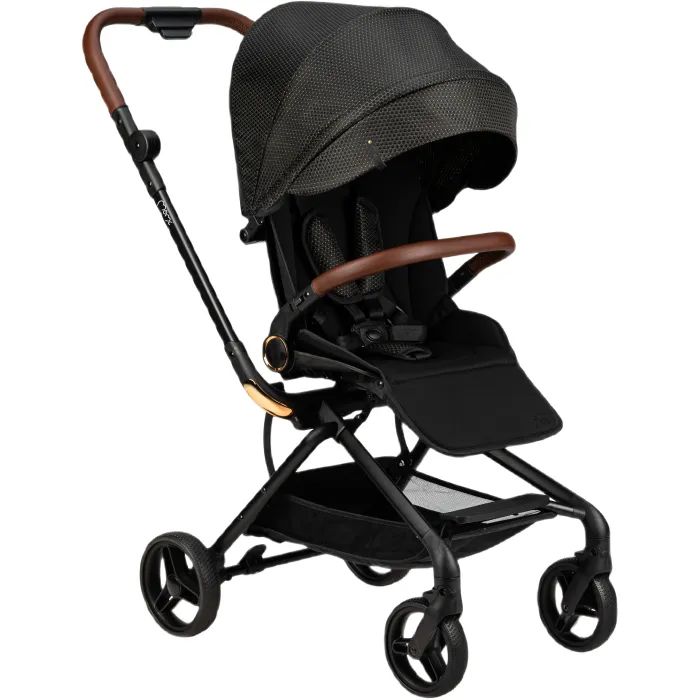 Коляска MoMi Adelle, черная с золотом Фото