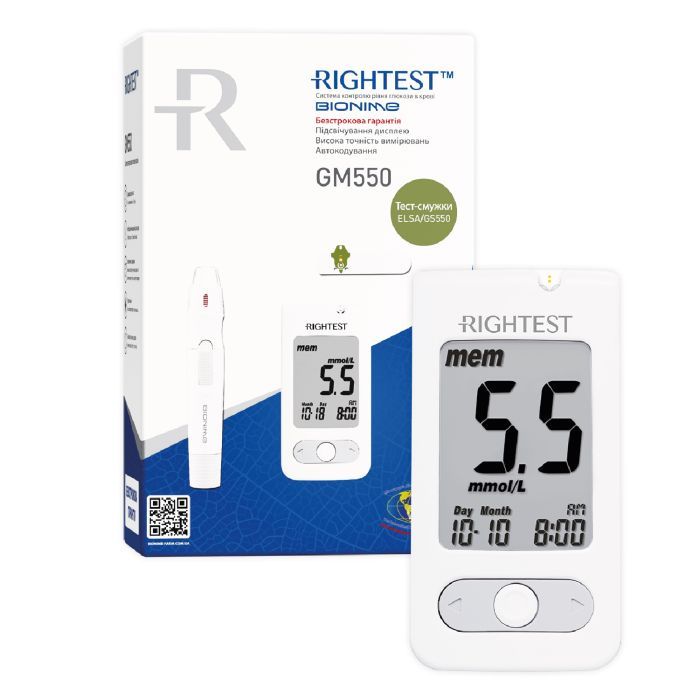 Глюкометр Bionime Rightest GM550 Фото