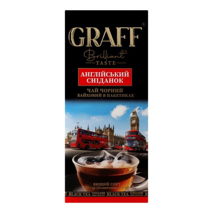 Чай Graff English Breakfast 25х2 г Фото