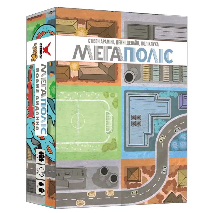 Настольная игра Geekach Games Мегаполис. Полное издание (Sprawlopolis) Фото