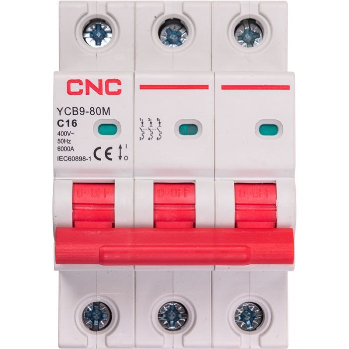 Автоматический выключатель CNC YCB9-80M 3P C16 6ka Фото