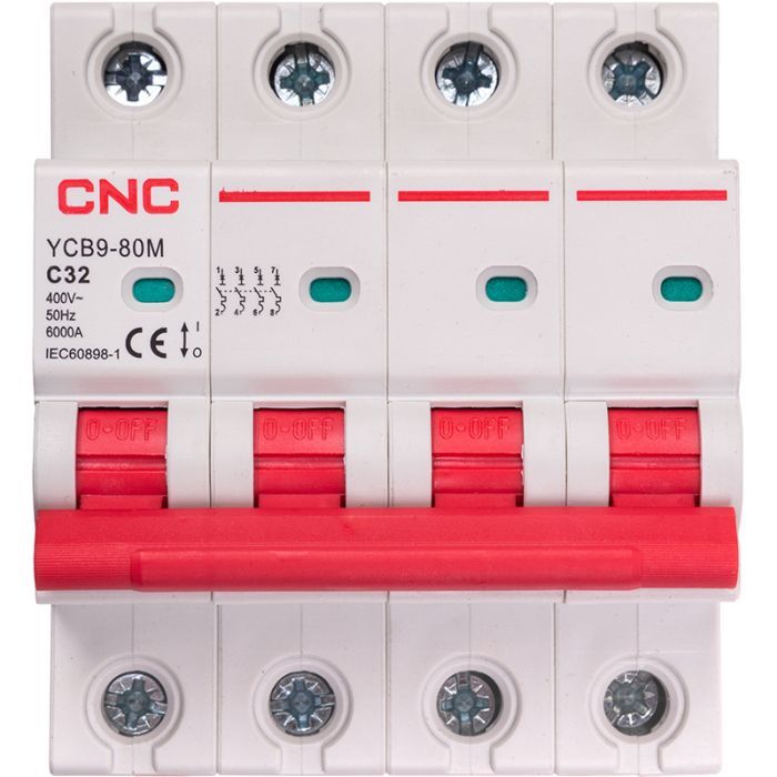 Автоматический выключатель CNC YCB9-80M 4P C32 6ka Фото