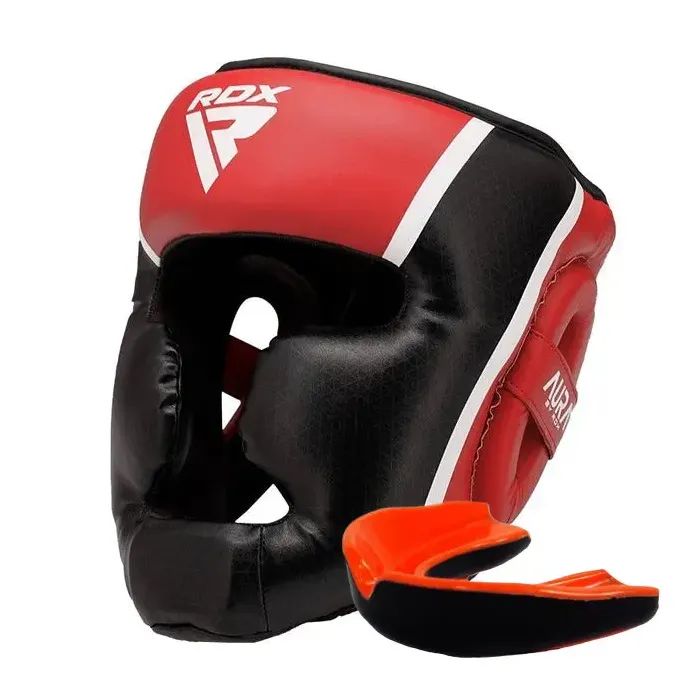 Боксерский шлем RDX Aura Plus T-17 Red/Black XL Фото