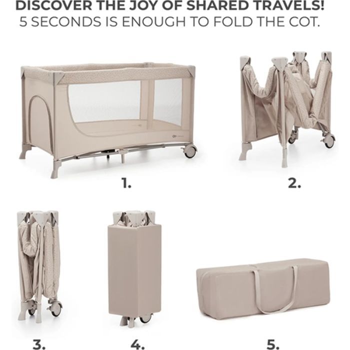 Детский манеж Kinderkraft Joy 2 Beige Фото 2