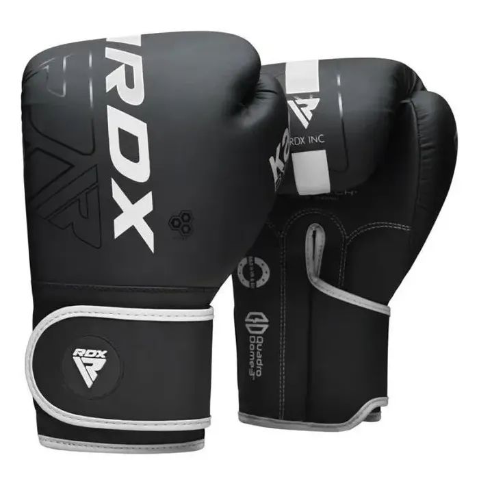 Боксерские перчатки RDX F6 Kara Matte White 12 унцій Фото
