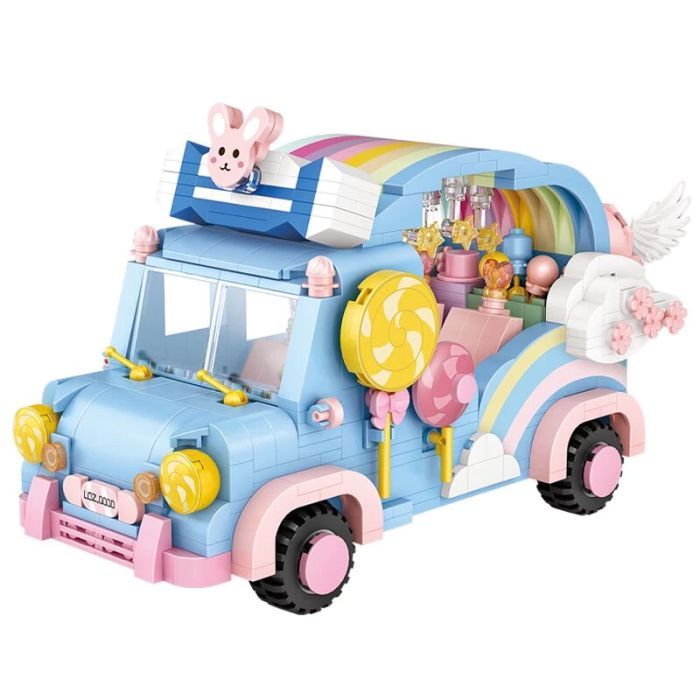 Конструктор LOZ mini Радужный автомобиль Фото