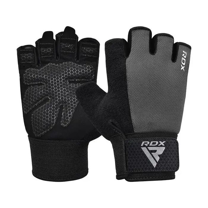 Перчатки для фитнеса RDX W1 Half Gray Plus S Фото