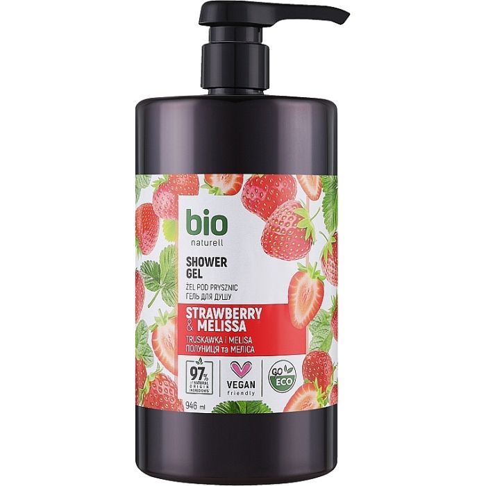 Гель для душа Bio Naturell Strawberry & Melissa 946 мл Фото