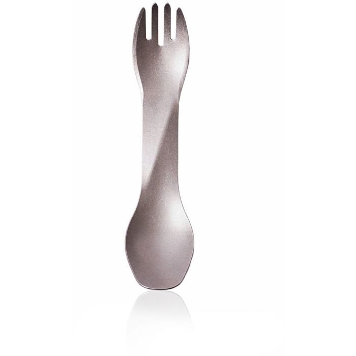 Ложка-вилка туристическая Humangear GoBites Ti-Uno titanium Фото