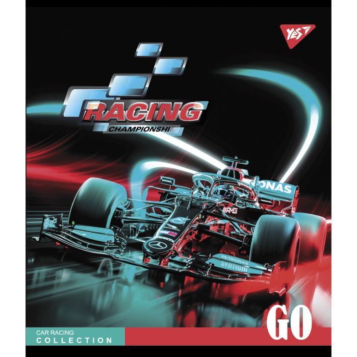 Тетрадь Yes А5 Racing championship 96 аркушів лінія Фото