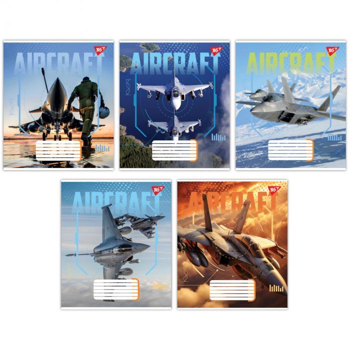 Тетрадь Yes Aircraft 48 листов линия Фото