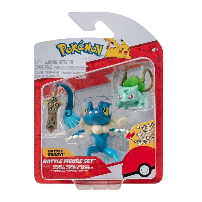 Фигурка Pokemon W19 - Хонедж, Бульбазавр, Фрогадир Фото