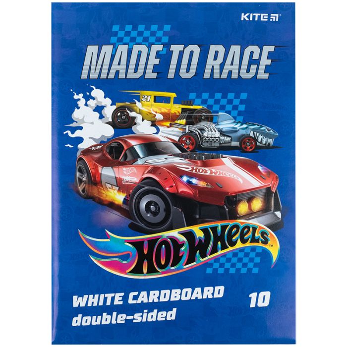 Белый картон Kite A4 Hot Wheels 10 листов Фото