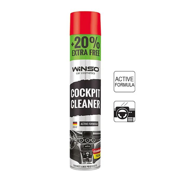 Автополироль WINSO Cockpit Cleaner полуниця 750ml Фото