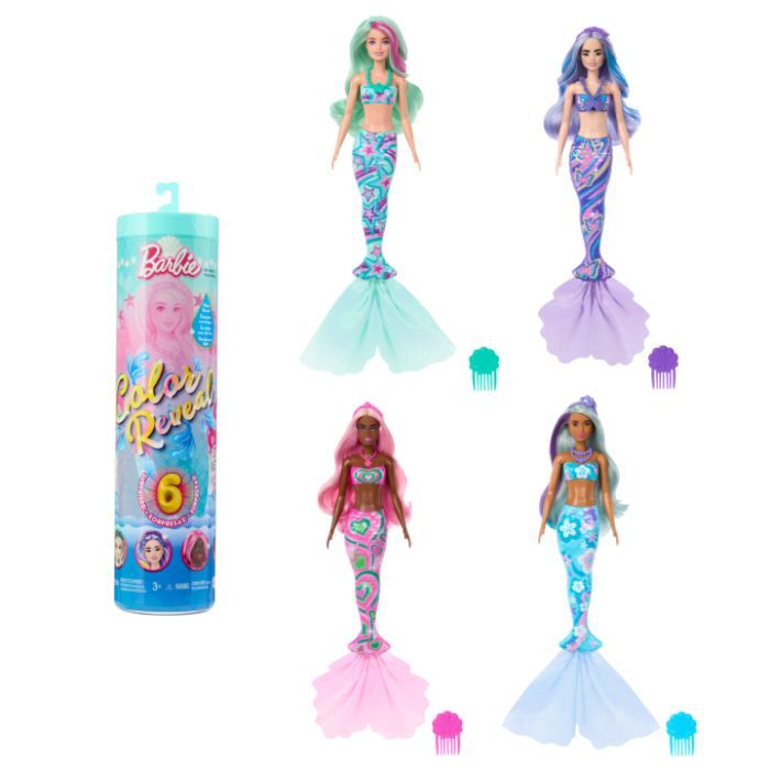 Кукла Barbie Кольорове перевтілення, серія Таємниці моря (сюрпр Фото 1