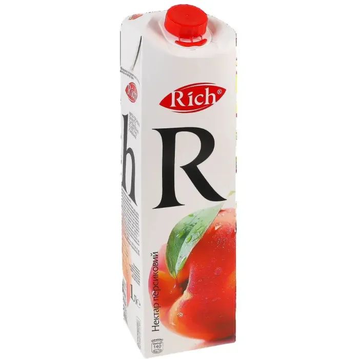 Сок Rich Персиковый нектар с мякотью 1 л Фото