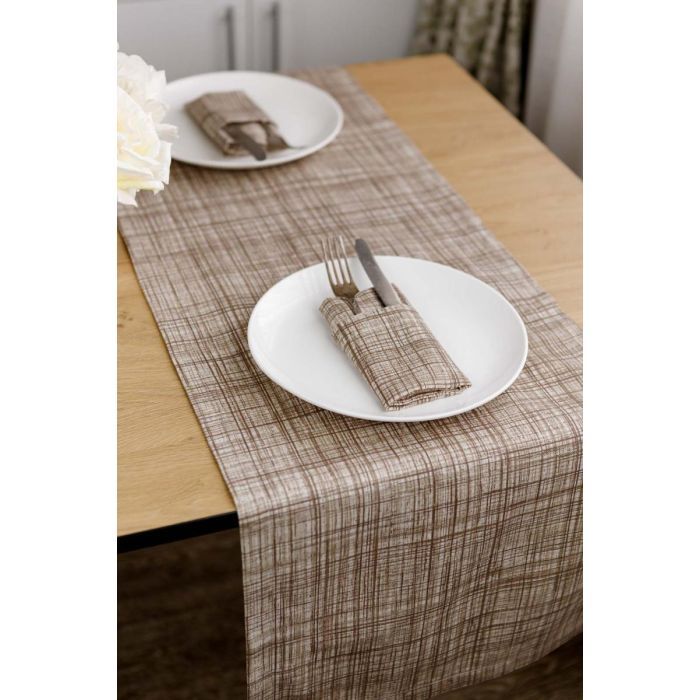 Дорожка на стол Прованс Тереза Клітинка 40х140 Фото