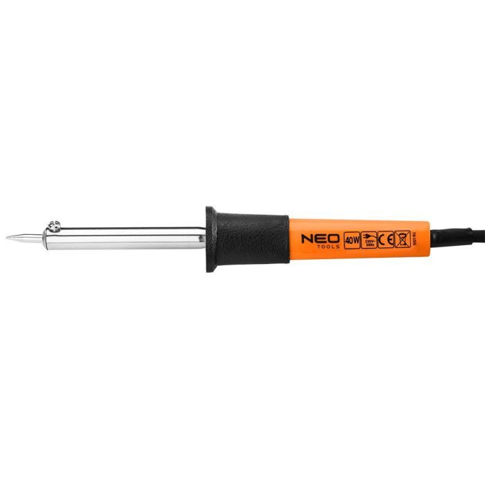 Паяльник электрический Neo Tools 40Вт 450°C никелированная медь Фото