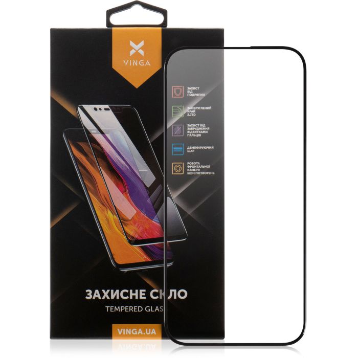 Стекло защитное Vinga Apple iPhone 16 Pro Фото