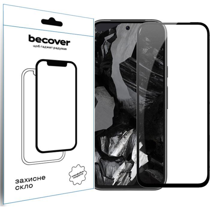 Стекло защитное BeCover Google Pixel 8a Black Фото