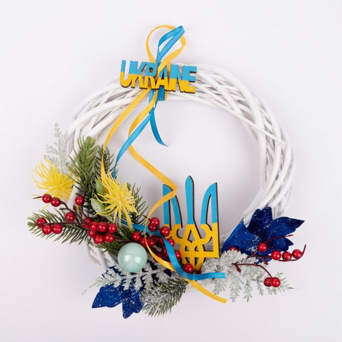 Рождественский венок YES! Fun Червона калина D25 см Фото