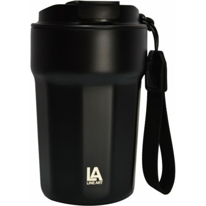 Термокружка Line Art Comfy 380 мл чорний Фото