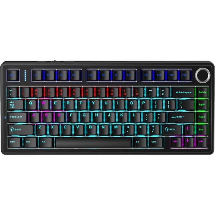 Клавиатура Aula F75 keycap KRGD Blue USB UA Black Фото