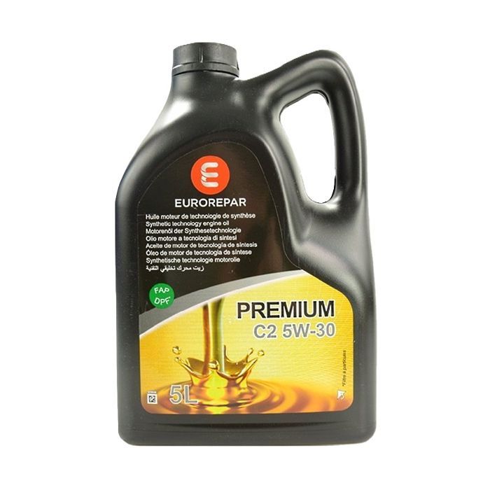 Моторное масло EUROREPAR PREMIUM C2 5W-30, 5л Фото