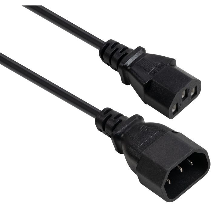 Кабель питания Vinga C13 to C14 1.8m 0.75mm2 copper Фото