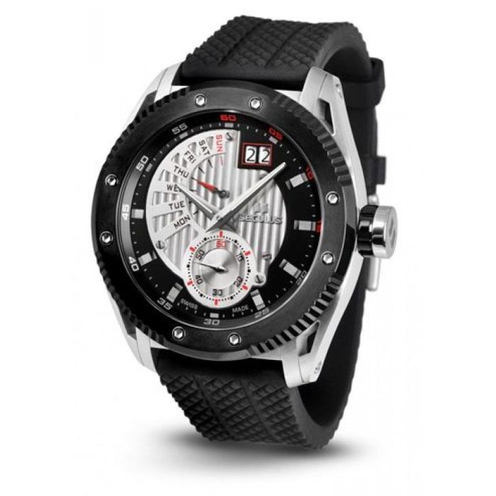Наручные часы Seculus 9535.2.7004P black-white, ss-ipb, black silicon Фото