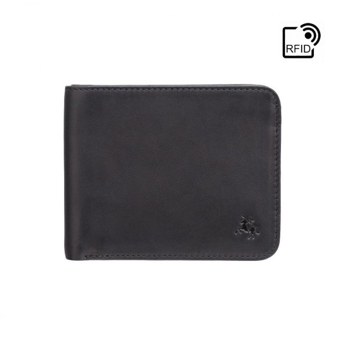 Кошелек Visconti VSL35 Trim c RFID Black-Orange Фото