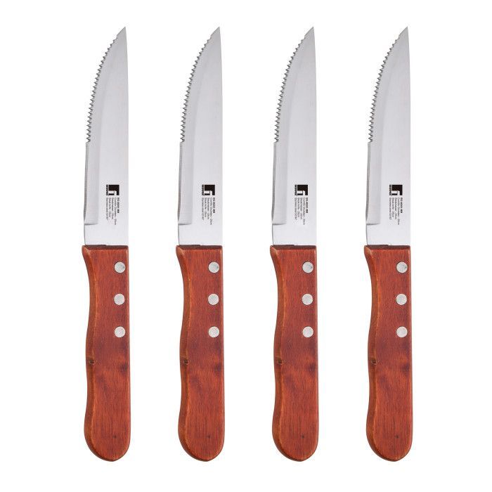 Набор ножей Bergner Bbq lovers для стейків, 4 предмети Фото